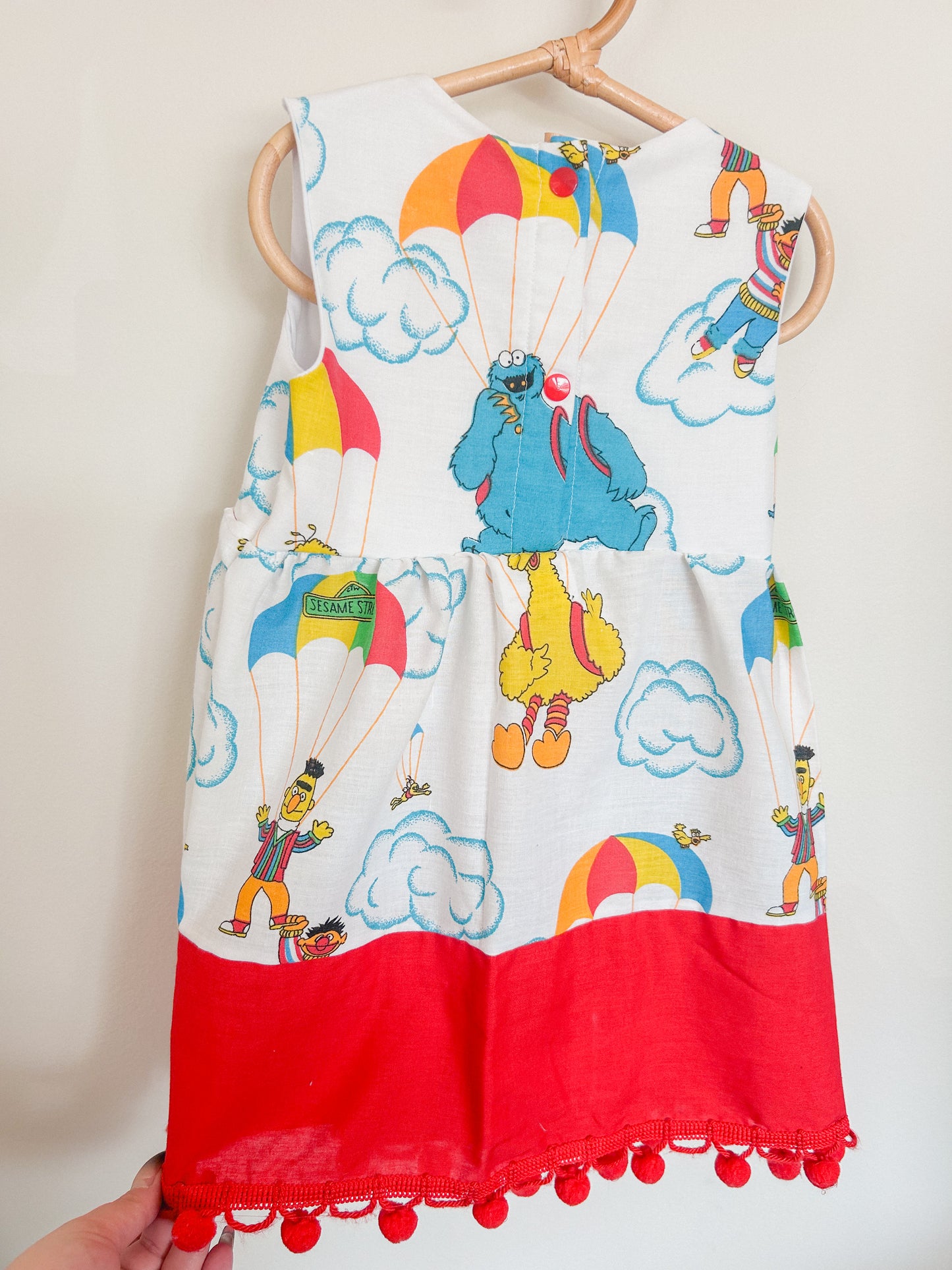 Sesame Button Back Dress (2-3T)