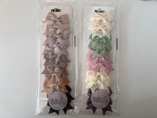 Pack of 10 Bow Clips (Long Pk)