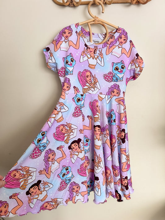 KPOP Twirl Dress 6-7 (Extra)