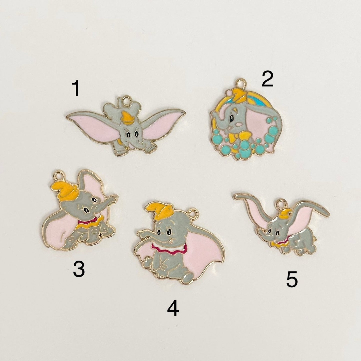 Big Ear Elephant Dangle Charms