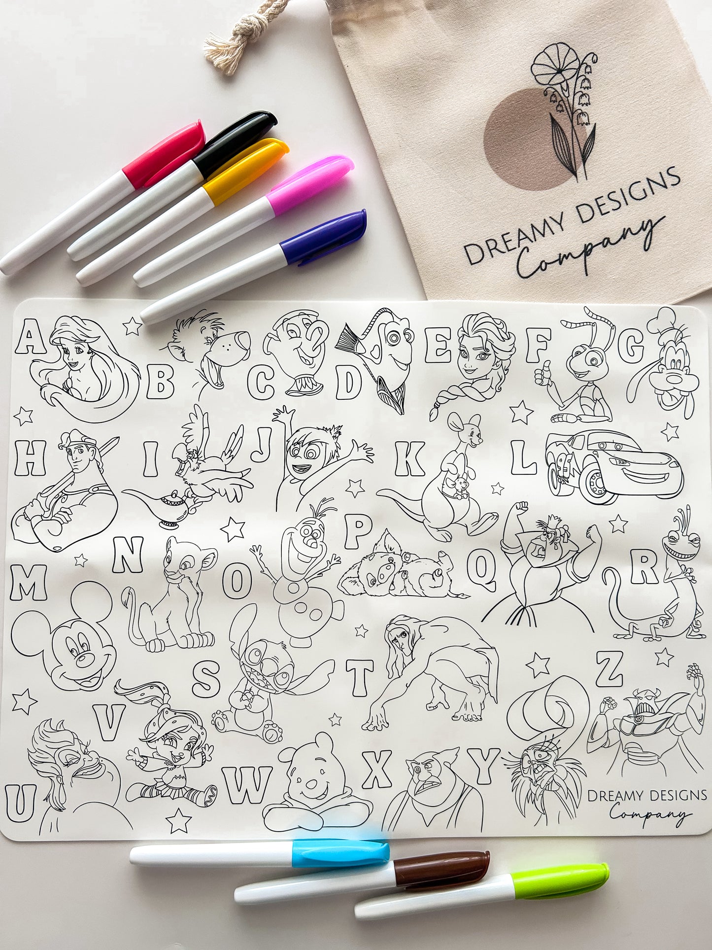 Silicone Colouring Placemats