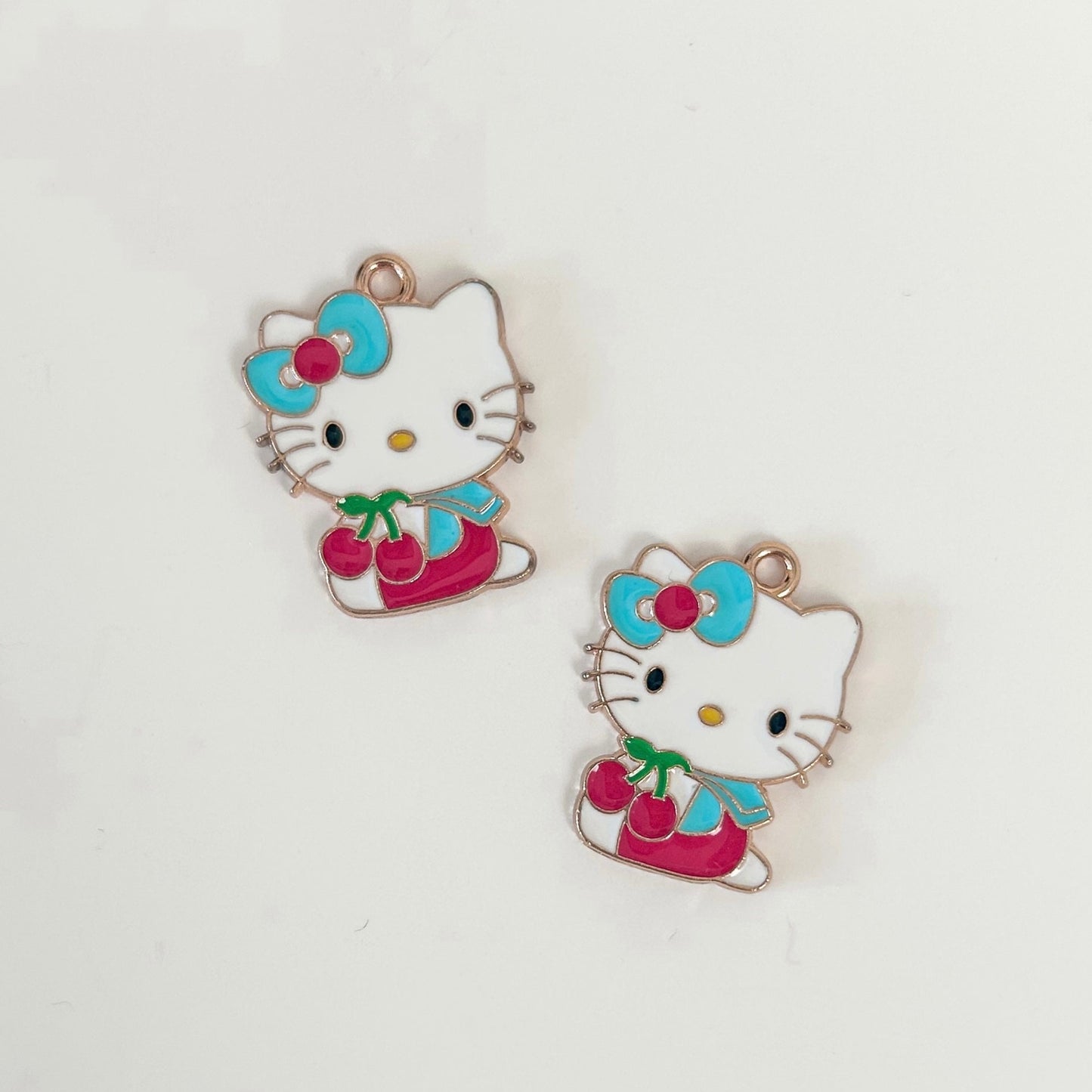 White Kitty Dangle Charm