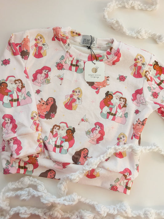 Princess Christmas Cozy Crewneck