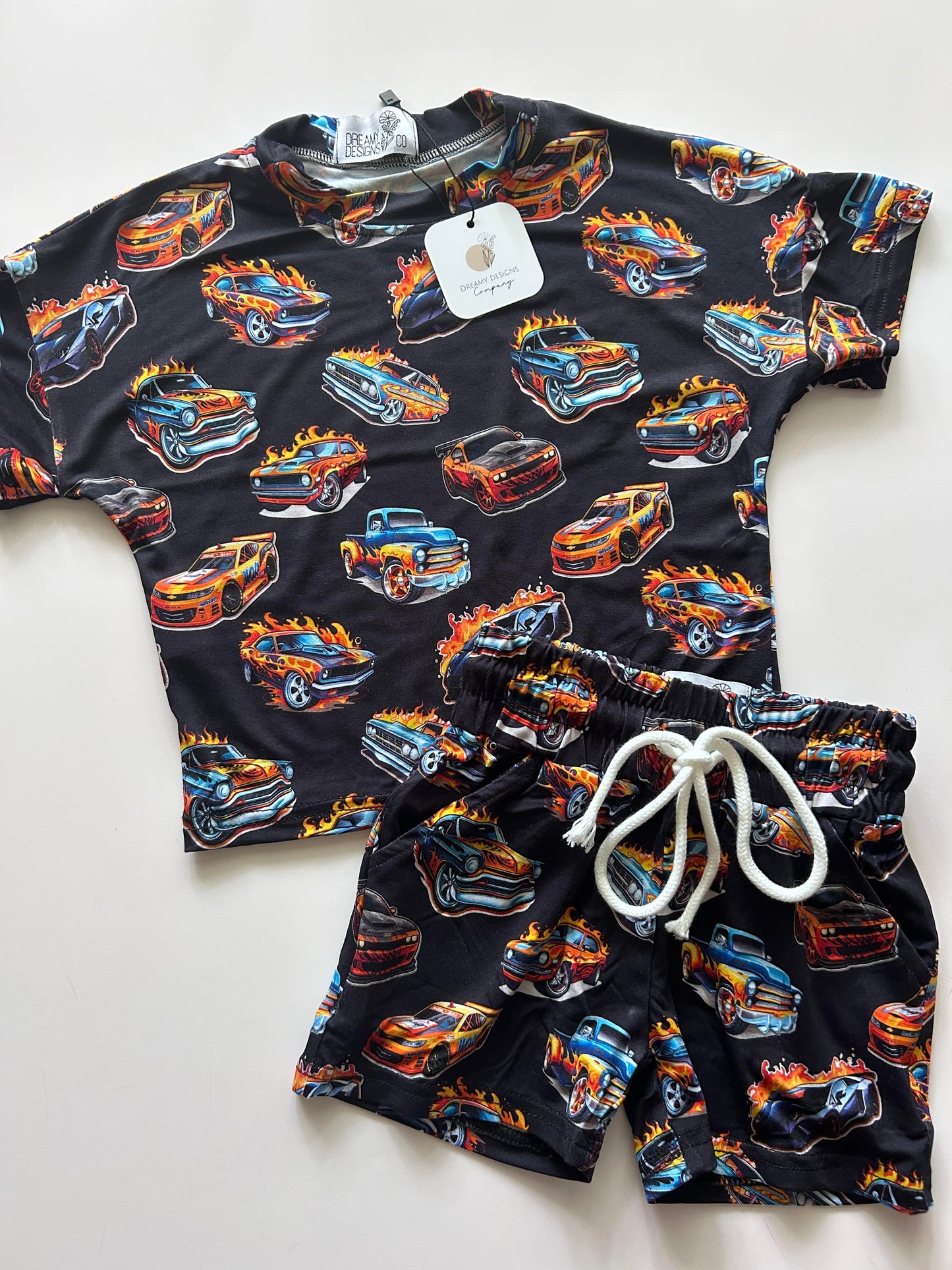 Hot Cars Shirt & Short Set