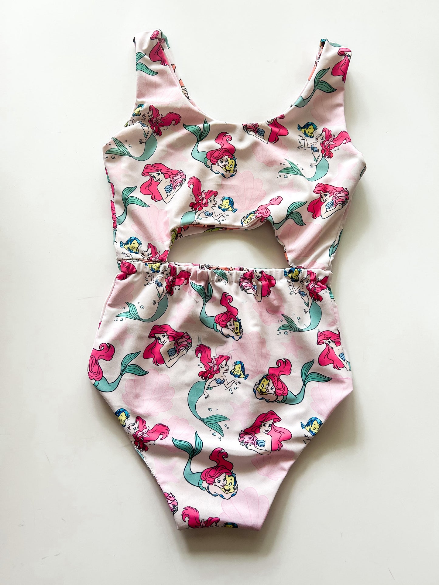 (PRINTING DEFECT) 5-6 Mermaid/Ocean Girl Reversible Swimsuit