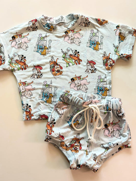 Park Characters Shirt & Short Set